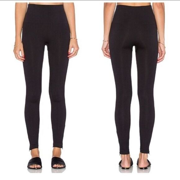 Spanx Look At Me Know Ankle Zip Leggings/Tights Size Medium - Picture 1 of 6
